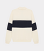 Les Deux Les Deux zipper rugby sweatshirt ivory 1002492-215