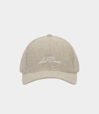 Les Deux signature wool baseball cap dark sand