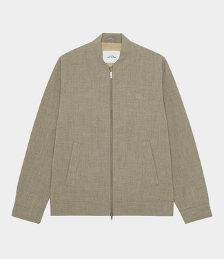 Les Deux como bomber jacket dark sand melange