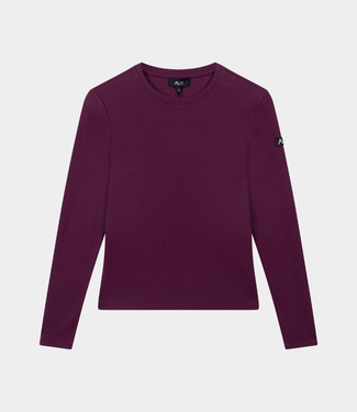 Alix the Label Longsleeve tee aubergine