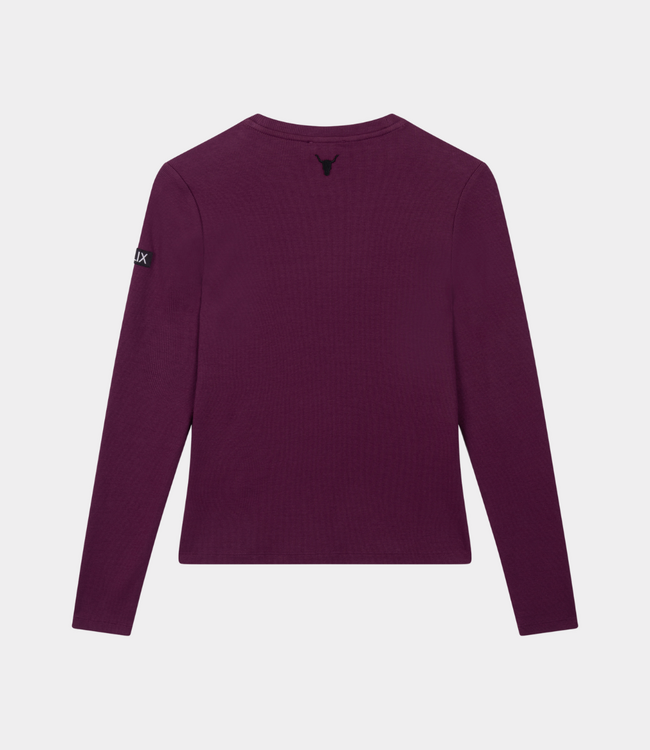 Alix the Label Longsleeve tee aubergine