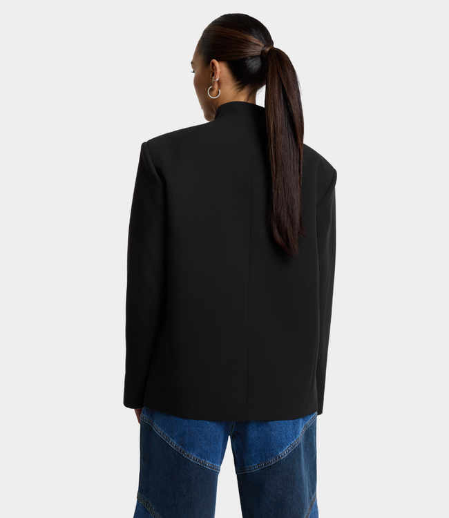 Alix the Label Logo quilted jacket black