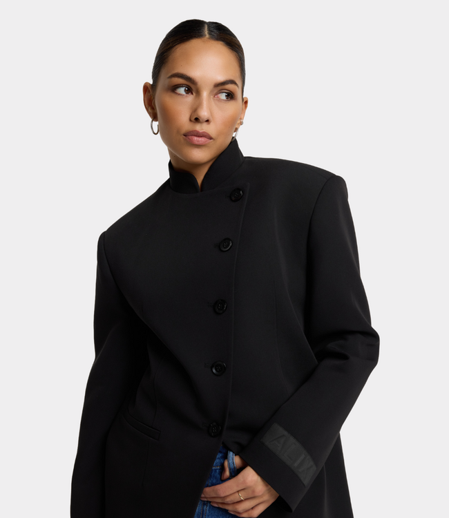Alix the Label Logo quilted jacket black