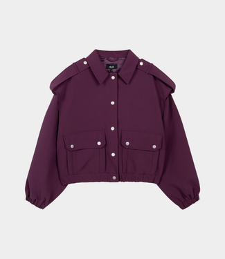 Alix the Label Pockets jacket aubergine