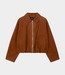Alix the Label Faux suede ballon jacket cognac