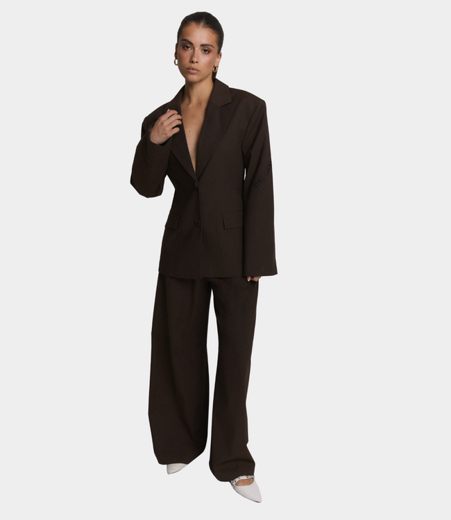 Alix the Label Alix the Label Wide leg pant deep brown 2608136875-664