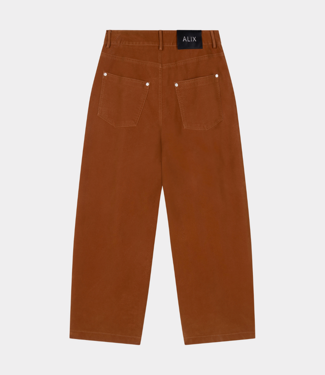 Alix the Label Suede pant cognac