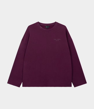 Alix the Label Label sweater aubergine