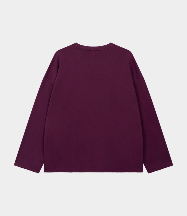 Alix the Label Label sweater aubergine