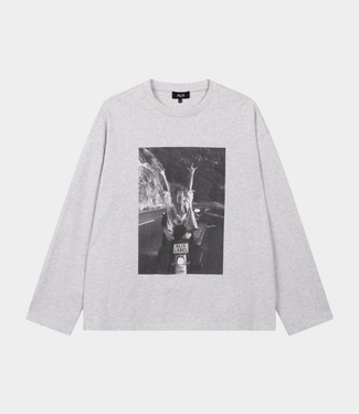 Alix the Label Photo longsleeve tee soft grey mel