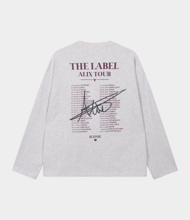 Alix the Label Photo longsleeve tee soft grey mel