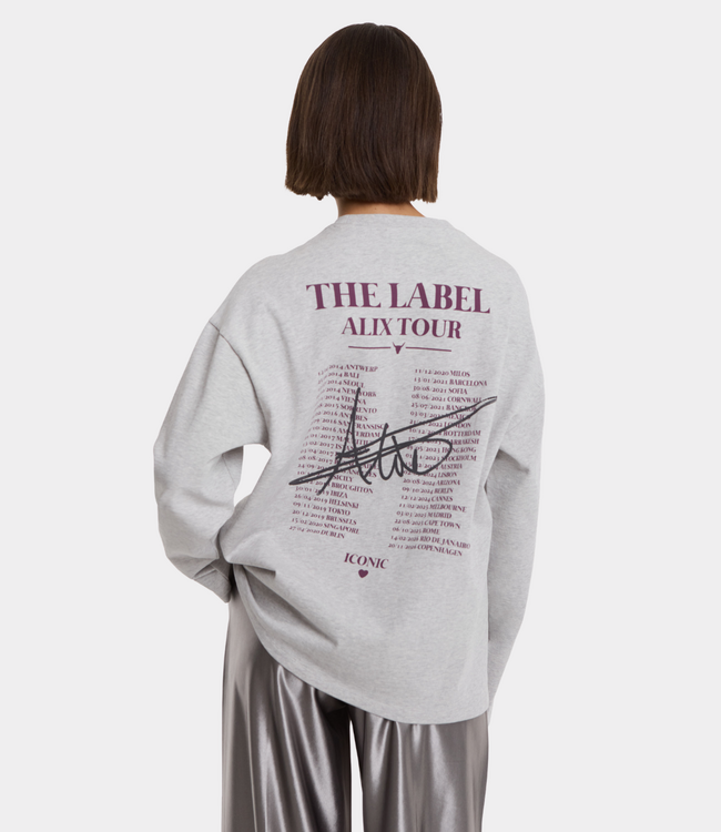 Alix the Label Photo longsleeve tee soft grey mel