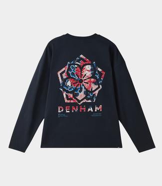 Denham Tsubaki tee ls navy blazer