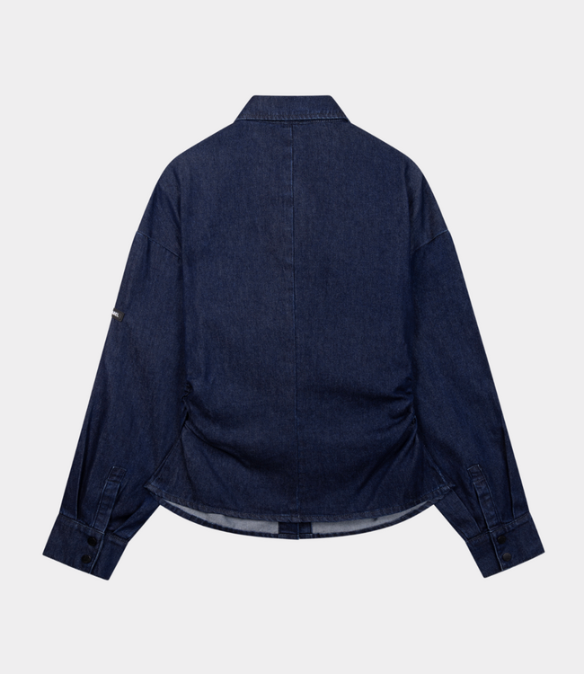 Alix the Label Fitted waist denim blouse indigo