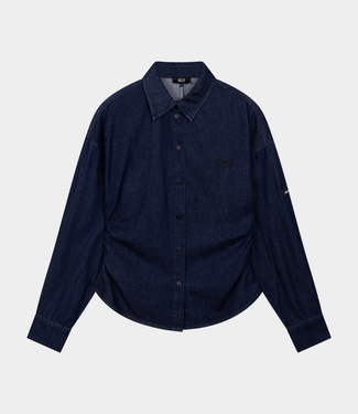 Alix the Label Fitted waist denim blouse indigo