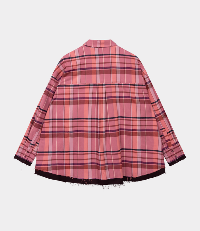Alix the Label Alix the Label Check blouse bright coral 2608974918-328