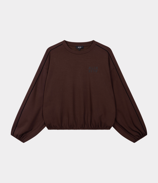 Alix the Label Piping sweater warm brown
