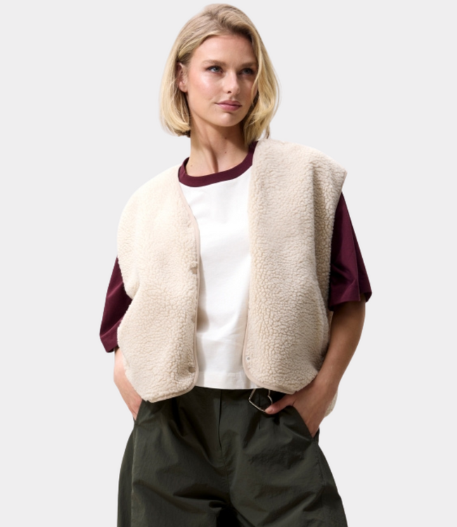 Catwalk Junkie teddy bodywarmer sand