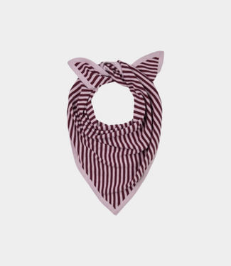 Catwalk Junkie striped triangle scarf lavender frost