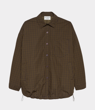 Catwalk Junkie light padded check jacket mossy
