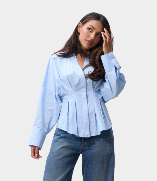 Catwalk Junkie Catwalk Junkie blouse with waist pleats air 2603021605-326