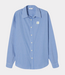 American Vintage American Vintage Zatybay shirt rayures aqua MZAT06AH26