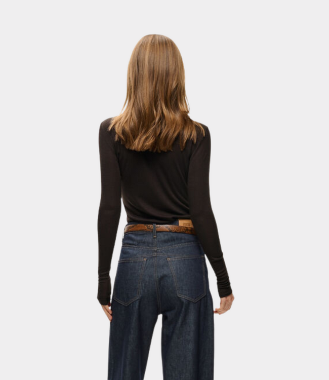 Gestuz gzninia wool rollneck chocolate torte