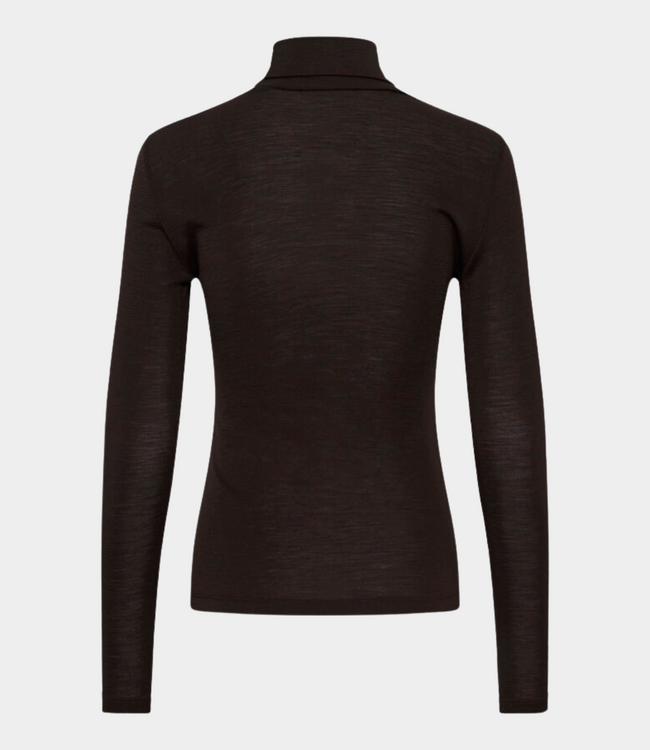 Gestuz gzninia wool rollneck chocolate torte