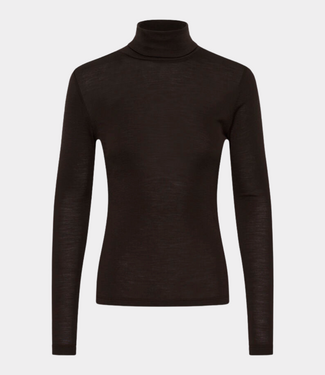 Gestuz gzninia wool rollneck chocolate torte