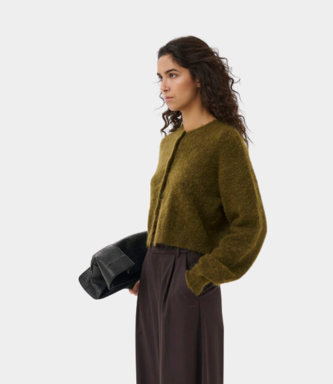 Gestuz gzdebbie short cardigan plantation melange
