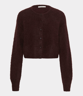 Gestuz gzdebbie short cardigan plum melange