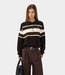 Gestuz gzalexu polo pullover ganache/slate black/egret