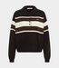 Gestuz gzalexu polo pullover ganache/slate black/egret