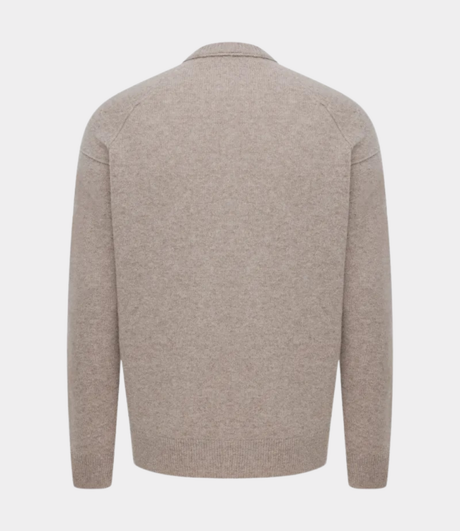 Genti Genti Round neck knit ls mid brown K5096-3283-044