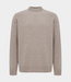 Genti Round neck knit ls mid brown