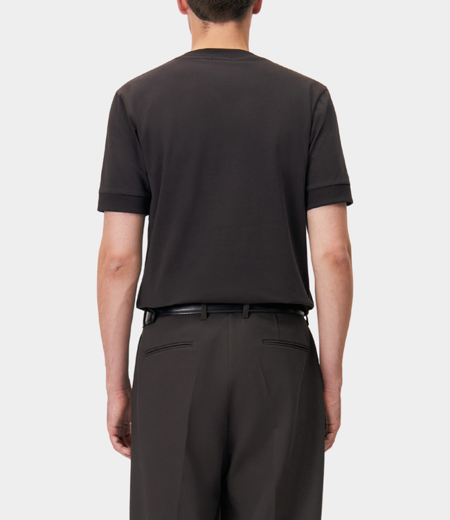 Drykorn Drykorn anton tee chocolate brown 520062-1116
