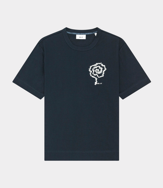 NN.07 pedro emb tee deep navy