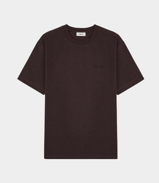 NN.07 nat ss logo tee deep truffle