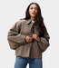 Catwalk Junkie check cape jacket mountain view