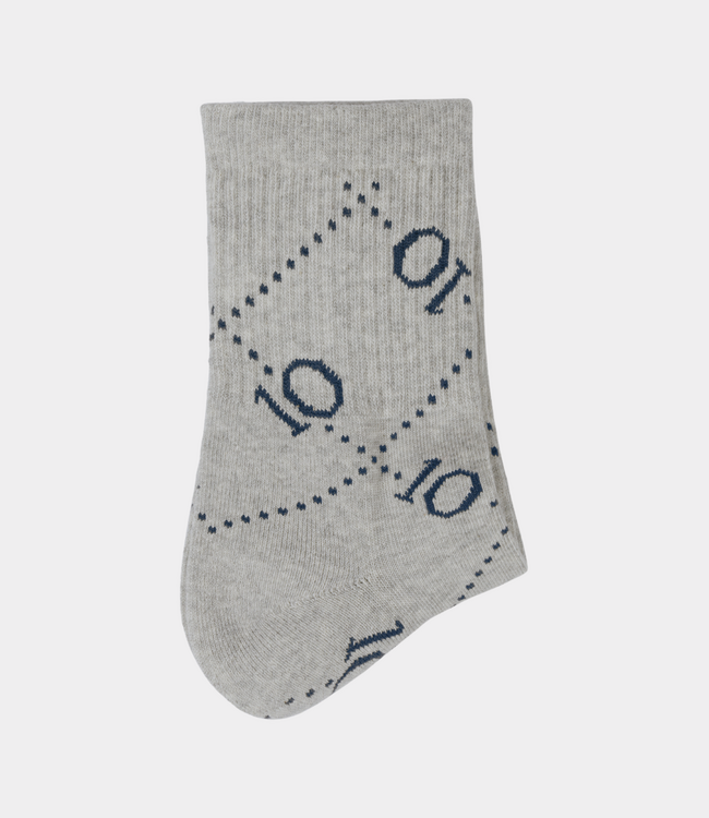 10Days socks all-over monogram light grey melee