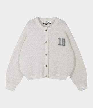10Days hairy knit cardigan ecru