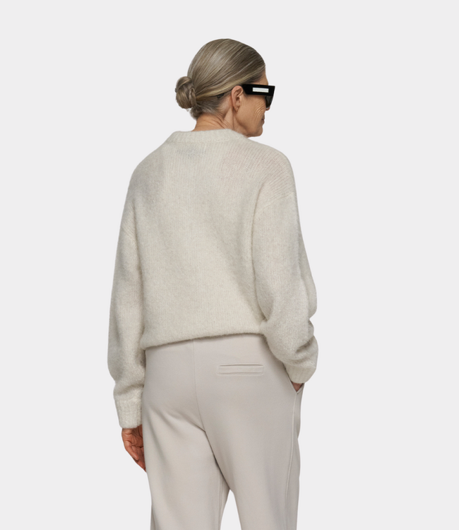 10Days 10Days hairy knit cardigan ecru 20-656-6203-1002