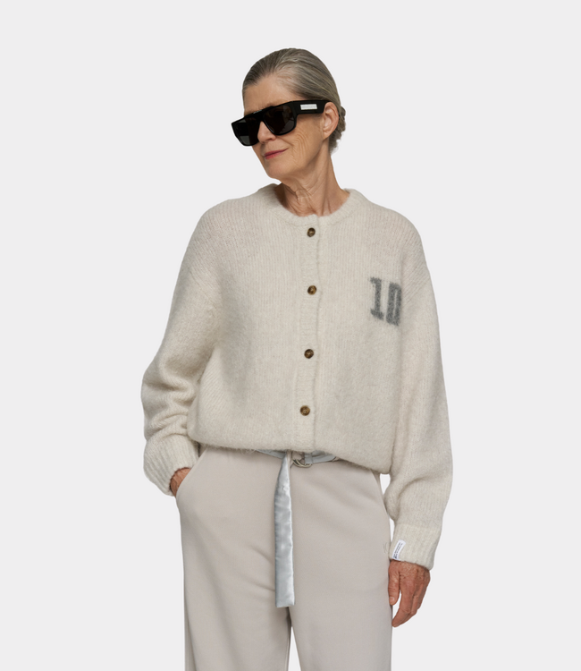 10Days 10Days hairy knit cardigan ecru 20-656-6203-1002