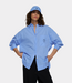 10Days 10Days long sleeve shirt check ultramarine 20-415-6203-1341