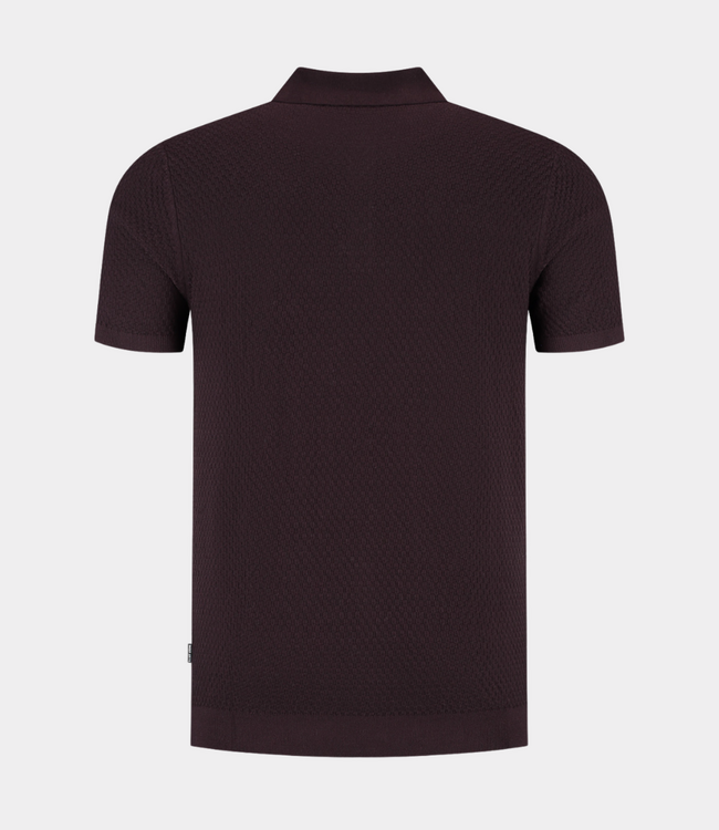 Saint Steve ezra-s polo ss merlot
