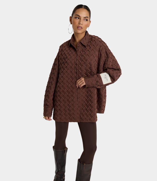 Alix the Label Pleated blouse warm brown