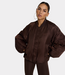 Alix the Label Nylon jacket deep brown