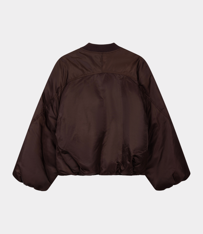 Alix the Label Nylon jacket deep brown