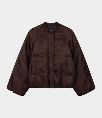 Alix the Label Nylon jacket deep brown