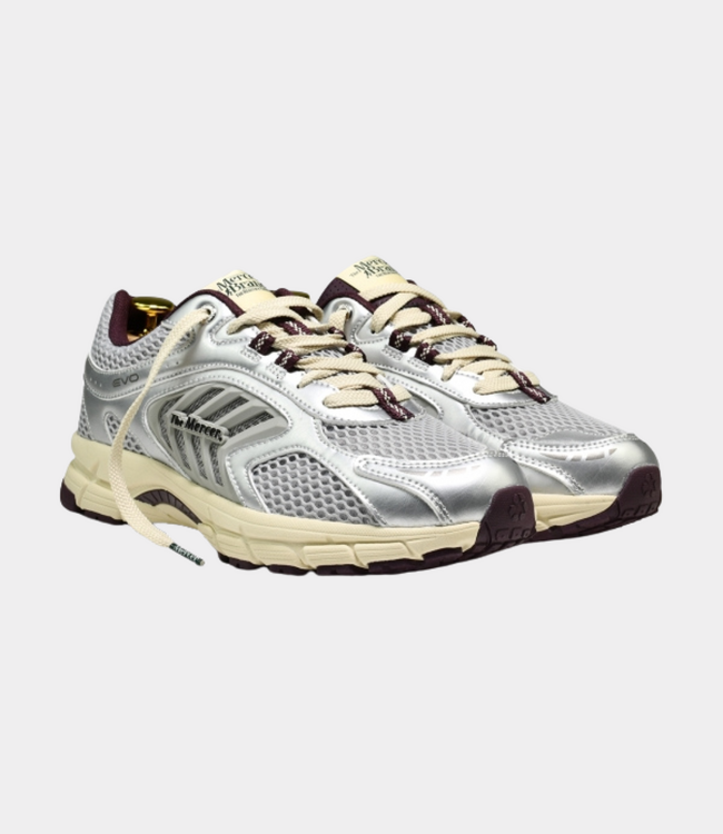 Mercer The Re-Run EVO Silver sneaker red silver